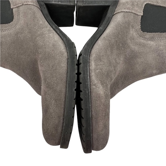 Sam Edelman Women's Gray Suede Block Heel Chelsea Boots Size 9 - Picture 7 of 7